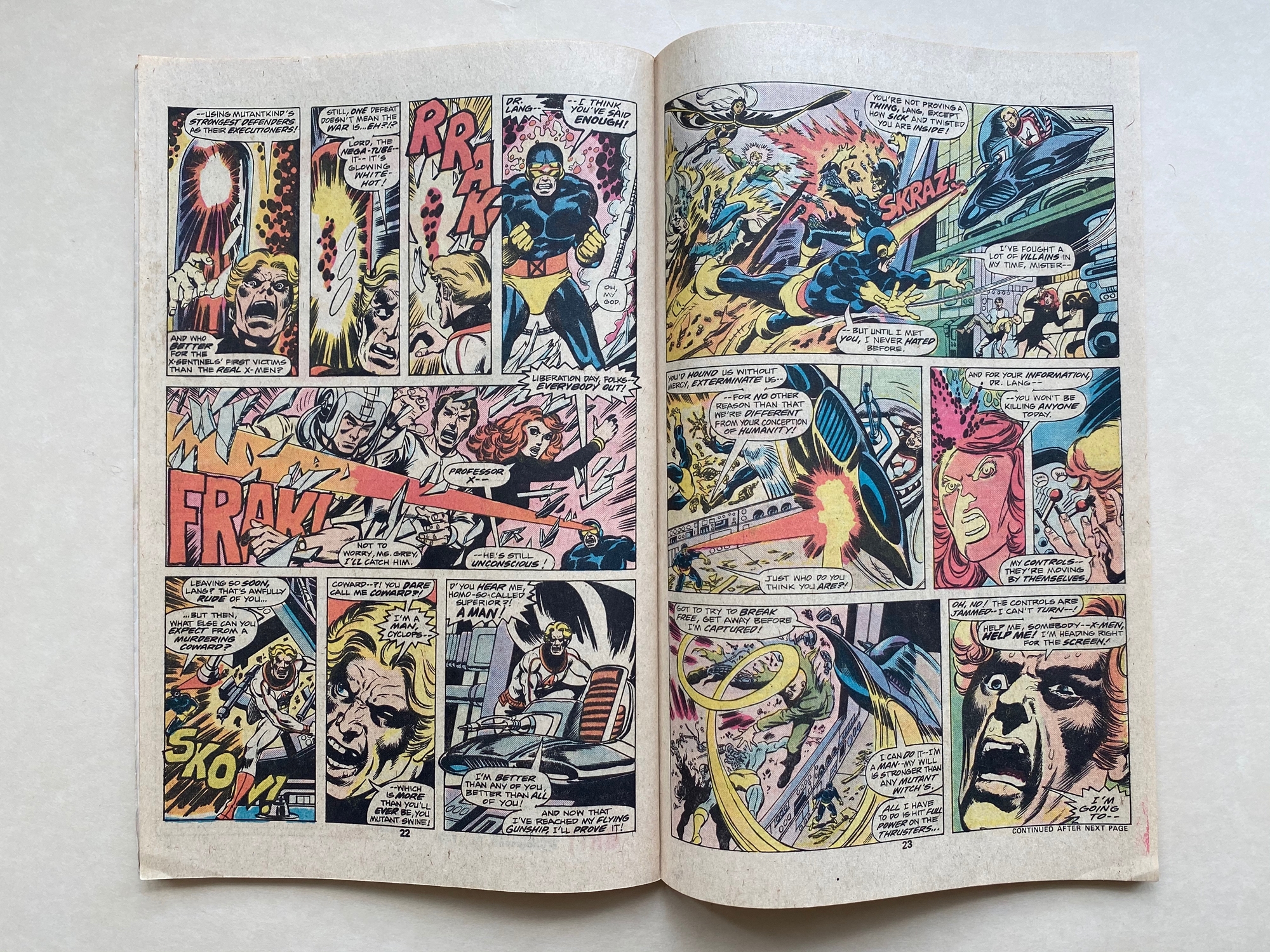 UNCANNY X-MEN #100 - (1976 - MARVEL - Pence Copy) - The original X-Men vs. the new X-Men. Partial - Image 8 of 9