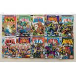 NOVA #3, 4, 5, 6, 7, 8, 9, 10, 11, 12 (10 in Lot) - (1976/77 - MARVEL Pence Copy) - Flat/