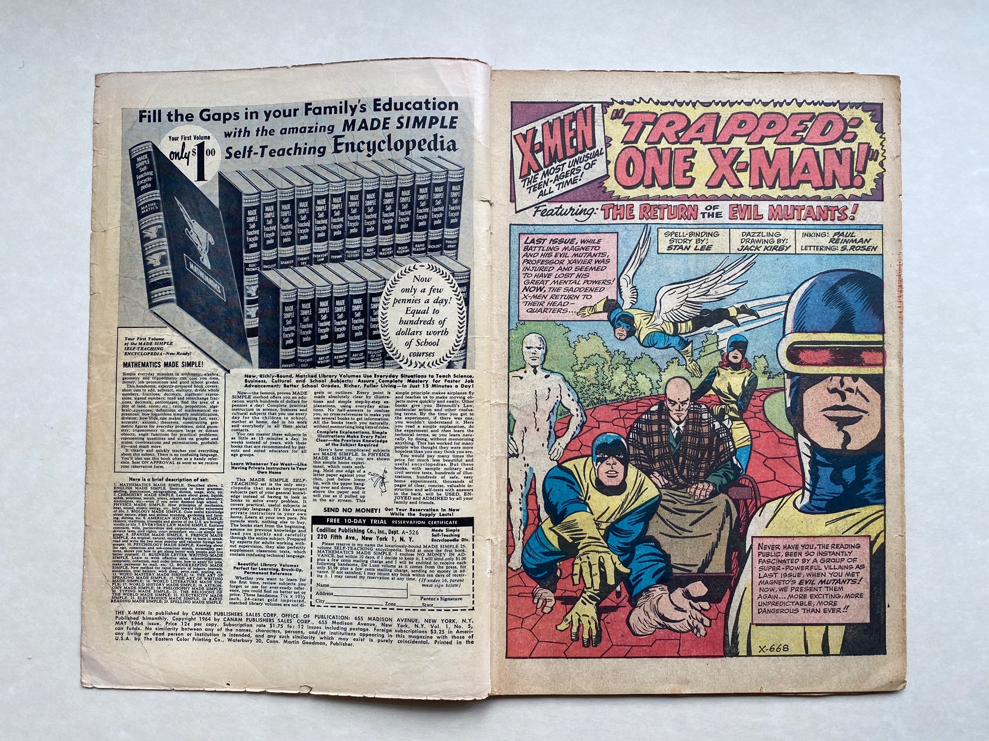 UNCANNY X-MEN #5 - (1964 - MARVEL - Pence Copy) - Third appearance of Magneto and the second - Image 5 of 10