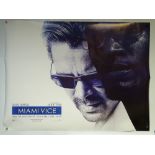 MIAMI VICE (2006) - ACTION / CRIME - COLIN FARRELL / JAMIE FOXX - UK QUAD FILM / MOVIE POSTER -