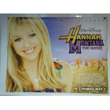 HANNAH MONTANA (2006) - WALT DISNEY / DRAMA / MUSIC - MILEY CYRUS - UK QUAD FILM / MOVIE POSTER -