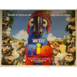 RIO (2011) - ANIMATION / ADVENTURE / COMEDY - UK QUAD FILM / MOVIE POSTER - ROLLED AS ISSUED