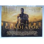 GLADIATOR (2000) - ACTION / ADVENTURE / DRAMA - RUSSELL CROWE / JOAQUIN PHOENIX - UK QUAD FILM /