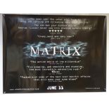 THE MATRIX 'TEASER' DESIGN (1999) - ACTION / SCI-FI - KEANU REEVES - UK QUAD FILM / MOVIE POSTER -