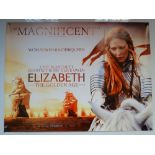 ELIZABETH: THE GOLDEN AGE (2007) - HISTORY / DRAMA - CATE BLANCHETT / CLIVE OWEN - UK QUAD FILM /