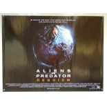 ALIENS VS PREDATOR: REQUIEM (2007) - SCIFI / FANTASY / HORROR - UK QUAD FILM / MOVIE POSTER - ROLLED