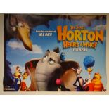 DR SEUSS' HORTON HEARS A WHO (2008) - ANIMATION / ADVENTURE / COMEDY - UK QUAD FILM / MOVIE POSTER -