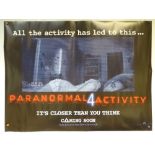 PARANORMAL ACTIVITY (2007) - ADVANCE POSTER - HORROR / MYSTERY / THRILLER - UK QUAD FILM / MOVIE
