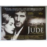 JUDE (1996) - DRAMA / ROMANCE - CHRISTOPHER ECCLESTON / KATE WINSLET - UK QUAD FILM / MOVIE POSTER -