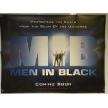 MEN IN BLACK (1997) - ADVANCE DESIGN MOVIE POSTER - ACTION / SCIFI / COMEDY - WILL SMITH / TOMMY LEE