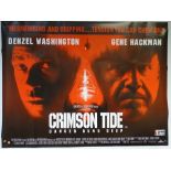 CRIMSON TIDE (1995) - ACTION / DRAMA / THRILLER - GENE HACKMAN / DENZEL WASHINGTON - UK QUAD