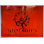 TWELVE MONKEYS (1995) - MYSTERY / SCI-FI / THRILLER - BRUCE WILLIS / MADELEINE STOWE / BRAD PITT -