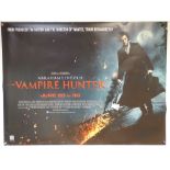 ABRAHAM LINCOLN:VAMPIRE HUNTER (2012) - FANTASY / HORROR / ACTION - BENJAMIN WALKER - UK QUAD FILM /