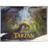 TARZAN (1999) - ADVANCE POSTER - ANIMATION / ADVENTURE / FAMILY - WALT DISNEY - UK QUAD FILM / MOVIE