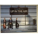 UP IN THE AIR (2009) - COMEDY / DRAMA / ROMANCE - GEORGE CLOONEY - UK QUAD FILM / MOVIE POSTER -