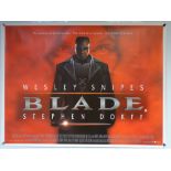 BLADE (1998) - ACTION / ADVENTURE / FANTASY - WESLEY SNIPES - UK QUAD FILM / MOVIE POSTER - ROLLED