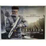 OBLIVION (2013) - ACTION / SCIFI / ADVENTURE - TOM CRUISE / MORGAN FREEMAN - UK QUAD FILM / MOVIE