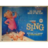 SING (2016) - ALTERNATIVE ADVANCE DESIGN - ANIMATION / COMEDY / FAMILY - UK QUAD FILM / MOVIE POSTER