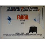 FARGO (1996) - CRIME / DRAMA / COMEDY - WILLIAM H MACY / FRANCES MCDORMAND - UK QUAD FILM / MOVIE