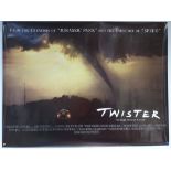 TWISTER (1996) - ADVENTURE / THRILLER - HELEN HUNT / BILL PAXTON - UK QUAD FILM / MOVIE POSTER -