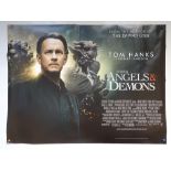 ANGELS & DEMONS (2009) - MYSTERY / THRILLER - TOM HANKS / EWAN MCGREGOR - UK QUAD FILM / MOVIE