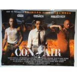 CON AIR (1997) - THRILLER / CRIME - NICOLAS CAGE / JOHN CUSACK / JOHN MALKOVICH - UK QUAD FILM /