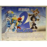 THE SMURFS 2 (2013) - ANIMATION / ADVENTURE / COMEDY - UK QUAD FILM / MOVIE POSTER - ROLLED AS