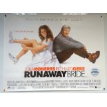 RUNAWAY BRIDE (1999) - COMEDY / ROMANCE - JULIA ROBERTS / RICHARD GERE - UK QUAD FILM / MOVIE POSTER