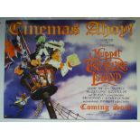 MUPPET TREASURE ISLAND (1996) - ADVANCE POSTER - ACTION / ADVENTURE / COMEDY - UK QUAD FILM /