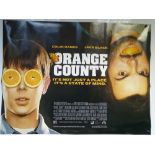 ORANGE COUNTY (2002) - COMEDY / ADVENTURE - JACK BLACK / COLIN HANKS - UK QUAD FILM / MOVIE POSTER -