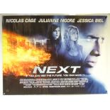 NEXT (2007) - ACTION / ADVENTURE - NICOLAS CAGE / JULIANNE MOORE / JESSICA BIEL - UK QUAD FILM /