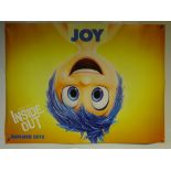 INSIDE OUT (2015) ADVANCE POSTER - 'JOY' DESIGN - FANTASY / COMEDY / DRAMA - DISNEY PIXAR - UK