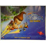 JIMMY NEUTRON BOY GENIUS (2002) - 'ADVANCE DESIGN' - ANIMATION / FAMILY / ADVENTURE - UK QUAD FILM /