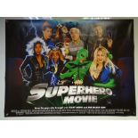 SUPERHERO MOVIE (2008) - ADVENTURE / FAMILY / COMEDY - DRAKE BELL / LESLIE NIELSEN - UK QUAD