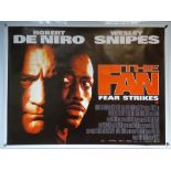 THE FAN (1996) - ACTION / DRAMA / SPORT - WESLEY SNIPES / ROBERT DE NIRO - UK QUAD FILM / MOVIE