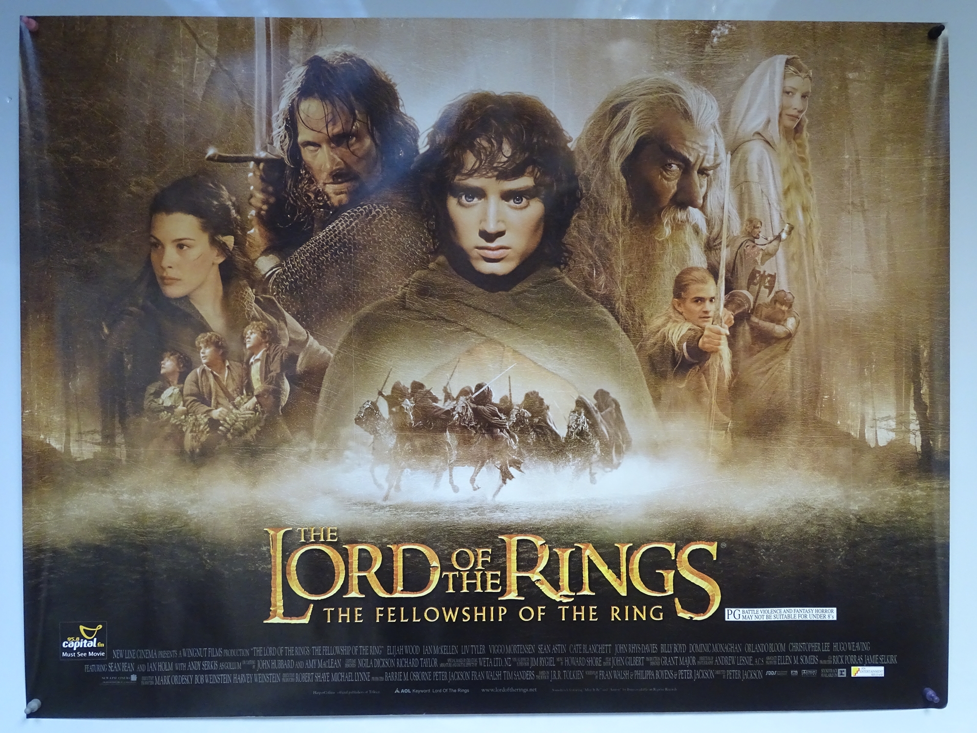 THE LORD OF THE RINGS 'THE FELLOWSHIP OF THE RING' (2001) - ACTION / FANTASY - IAN MCKELLAN / ELIJAH