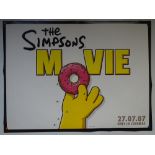 THE SIMPSONS MOVIE (2007) - ADVANCE POSTER - ANIMATION / ADVENTURE / COMEDY - UK QUAD FILM / MOVIE