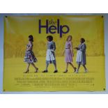 THE HELP (2011) - DRAMA - EMMA STONE / VIOLA DAVIS - UK QUAD FILM / MOVIE POSTER - ROLLED AS ISSUED