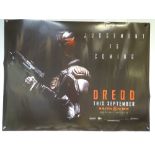 DREDD (2012) ADVANCE DESIGN MOVIE POSTER - SCIFI / FANTASY / CRIME - UK QUAD FILM / MOVIE POSTER -