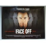 FACE/OFF (1997) - THRILLER / ACTION / CRIME - JOHN TRAVOLTA / NICOLAS CAGE - UK QUAD FILM / MOVIE