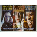 SECRETS AND LIES (1996) - DRAMA - TIMOTHY SPALL / BRENDA BLETHYN - UK QUAD FILM / MOVIE POSTER -