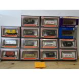 OO GAUGE MODEL RAILWAYS: A group of boxed DAPOL wagons to include: 12 x boxed ex-WRENN wagon