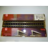 G GAUGE MODEL RAILWAYS: A quantity of PIKO G scale G-G600 600mm straight track pieces - one box full