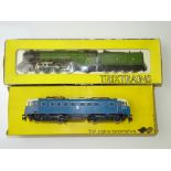 OO GAUGE MODEL RAILWAYS: A pair of TRIX locomotives to include a Class A2 steam locomotive in LNER