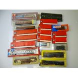 HO GAUGE MODEL RAILWAYS: A large group of European Outline rolling stock by TRIX, JOUEF, LIMA,