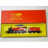 OO GAUGE MODEL RAILWAYS: A HORNBY R765 steam locomotive 'The Lord Westwood' in red livery - G/VG