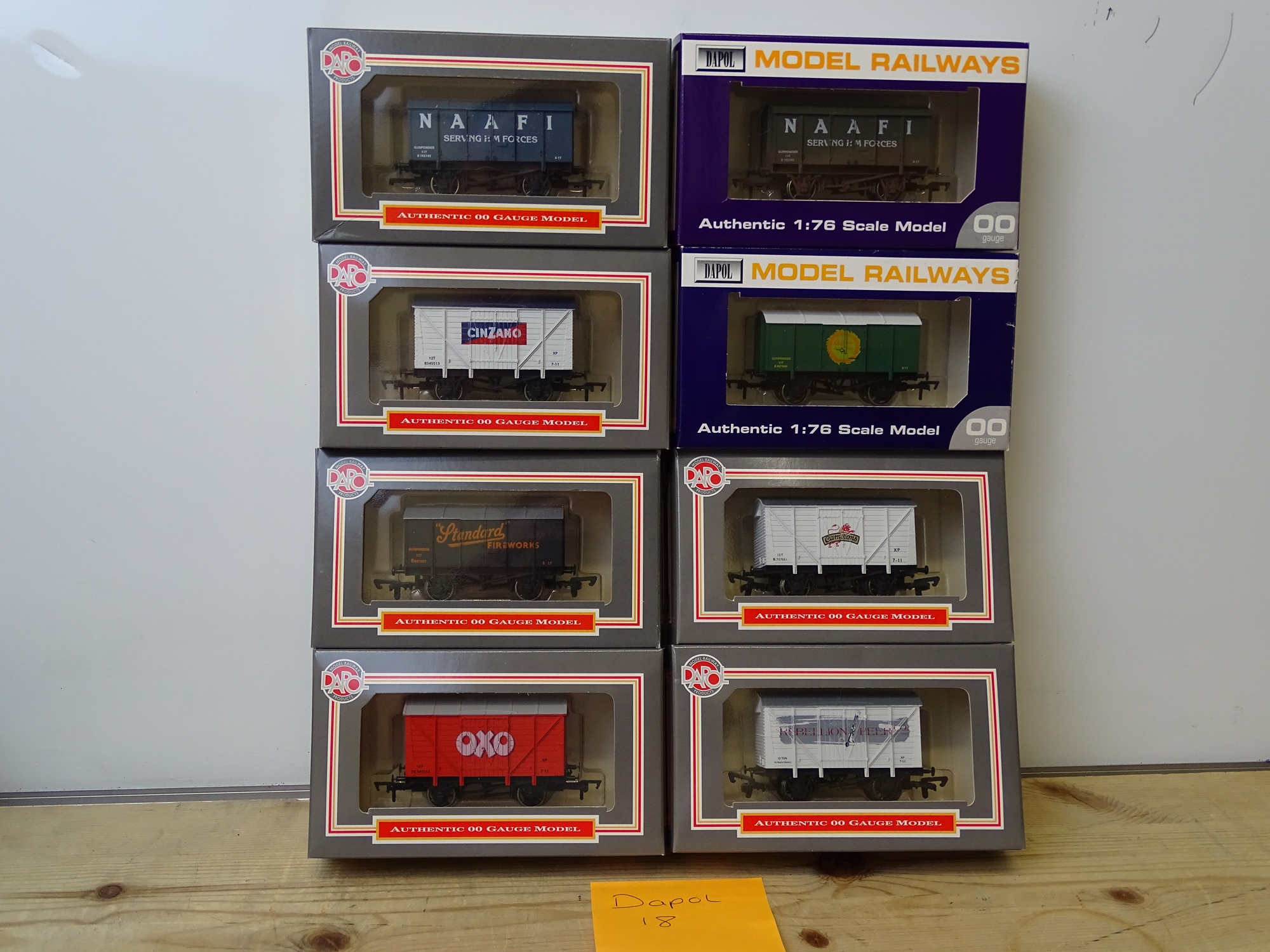 OO GAUGE MODEL RAILWAYS: A group of boxed DAPOL wagons - all WRENN Collectors' Club limited editions