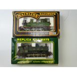 OO GAUGE MODEL RAILWAYS: A pair of steam tank locomotives by REPLICA and MAINLINE - G/VG in G/VG