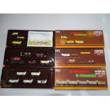 Z GAUGE MODEL RAILWAYS: A trio of MARKLIN wagon packs comprising: 8217, 8645 and 82507 - VG in G/