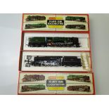 OO GAUGE MODEL RAILWAYS: A pair of HORNBY steam locomotives to include an R859 Black 5 and an